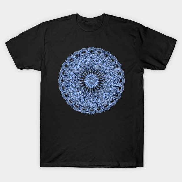 Mandala (pastel blue) T-Shirt by calenbundalas